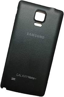 RBC Battery Back Door Cover Replacement For Samsung Galaxy Note 4 N910F N910A N910V N910T N910P- Charcoal Black