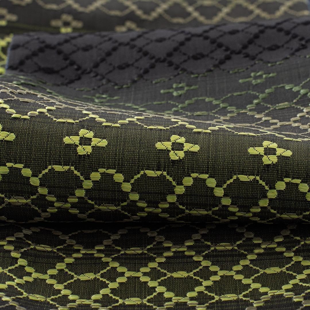 Amazon.co.jp: 近賢織物 半幅帯 浮華 no.02 リバーシブル おしゃれ四寸  