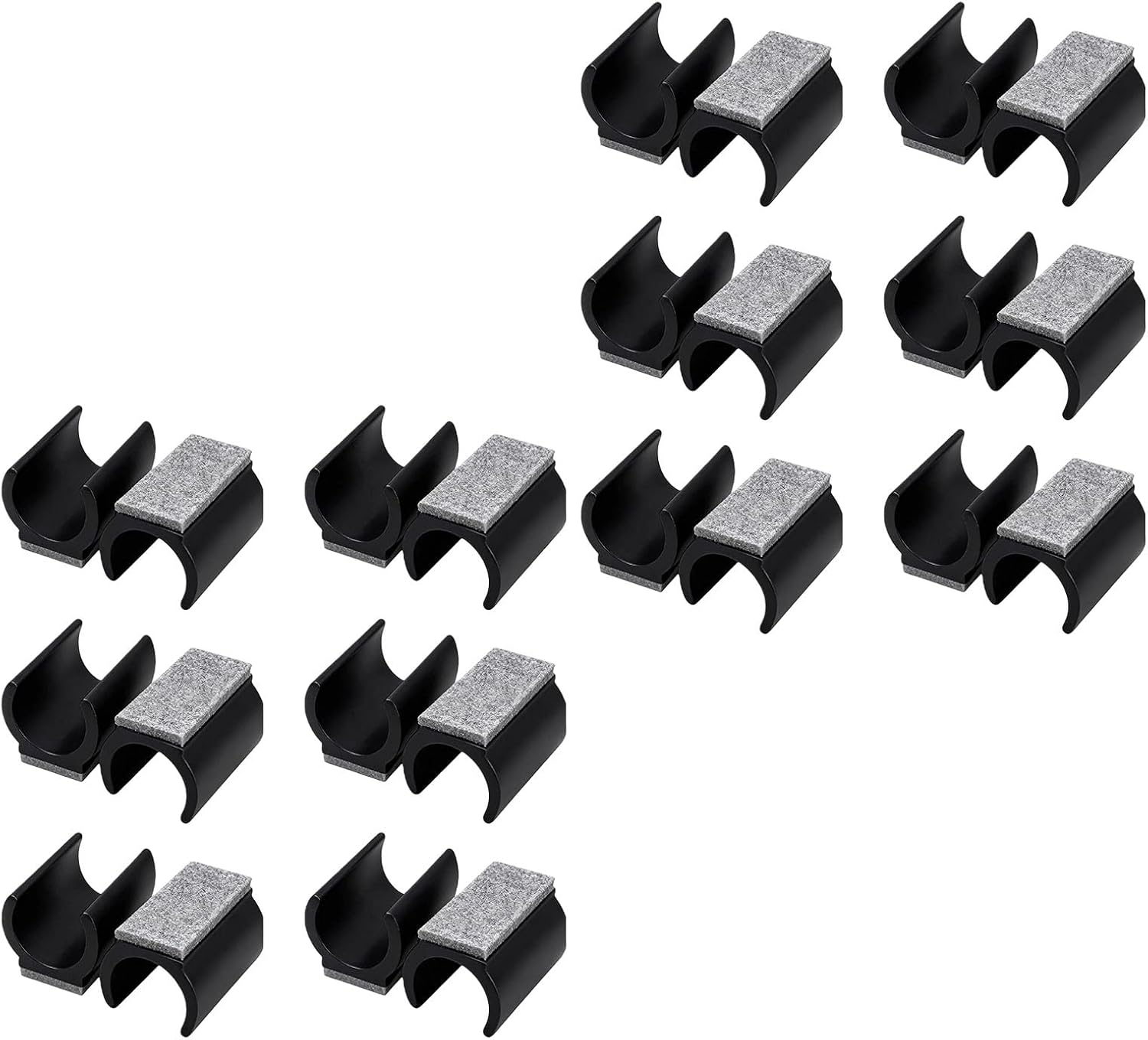 Superior Felt U Shaped Chair Foot Covers Anti Slip Design for Floor Noise Reduction Easy Installation for Home Global Headpieces