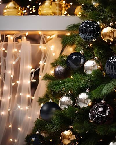 Miniatura 6 de AMS Esferas de Navidad de Halloween de 2.36 pulgadas2.362 in, colgantes de árbol tallado, adornos inastillables, decoraciones de temporada para