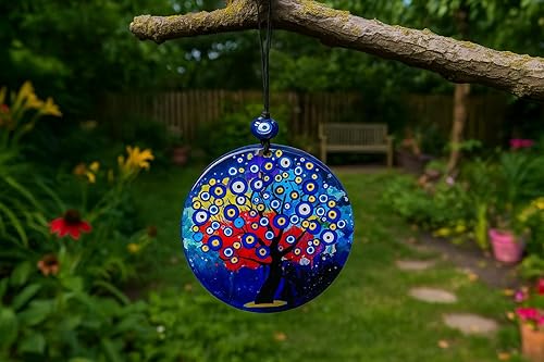 Miniatura 5 de Árbol de la vida, atrapasueños de ojo malvado, hecho a mano, grande, bohemio, decoración de pared, decoración de pared, adornos espirituales para