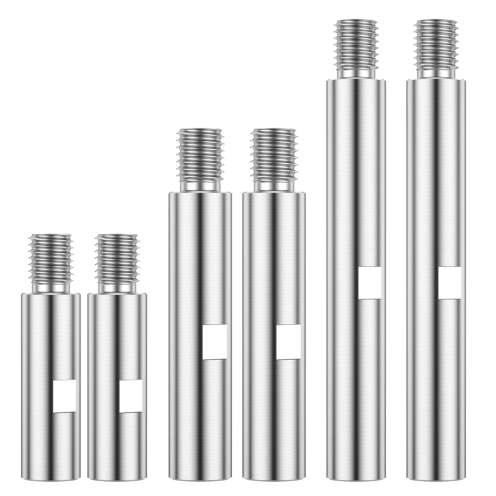 Rallonge De Meuleuse D'Angle Tige d'extension de meuleuse d'angle à filetage M14, 3/4/5, 5 pouces, arbre, adaptateur polissage voiture 6/3 pièces(6pcs)