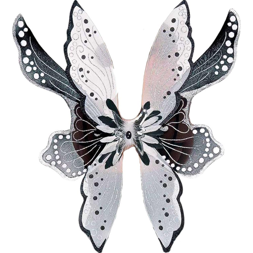 Amscan 847493 schwarz-weiß große mystische Feenflügel | Kostümzubehör