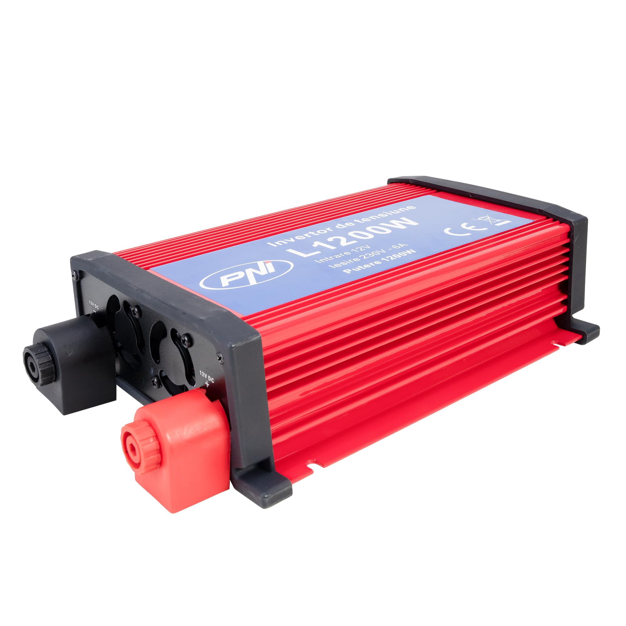 Invertitori di corrente, Power inverter PNI L1200W, ingresso 12V - uscita 230V, potenza in uscita 1200W, 1 x presa 230V, USB2.0