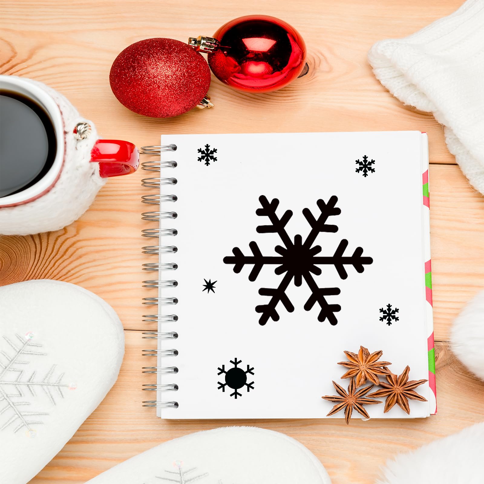 6 stuks kerstsjablonen, grote kerstsneeuwvlokken sjablonen, winter sneeuwvlokken ornament om te schilderen op hout, herbruikbare sjablonen voor doe-het-zelf kerstkaart, woondecoratie 6 stuks kerstsjablonen, grote kerstsneeuwvlokken sjablonen, winter sneeuwvlokken ornament om te schilderen op hout, herbruikbare sjablonen voor doe-het-zelf kerstkaart, woondecoratie
