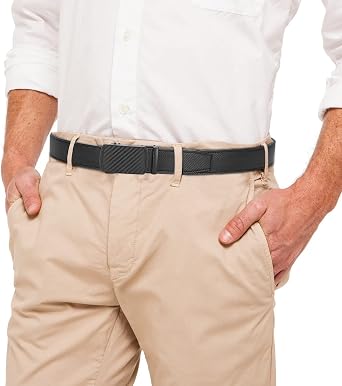 CHAOREN Men's Leather Ratchet Belt - Customizable Fit (35mm)