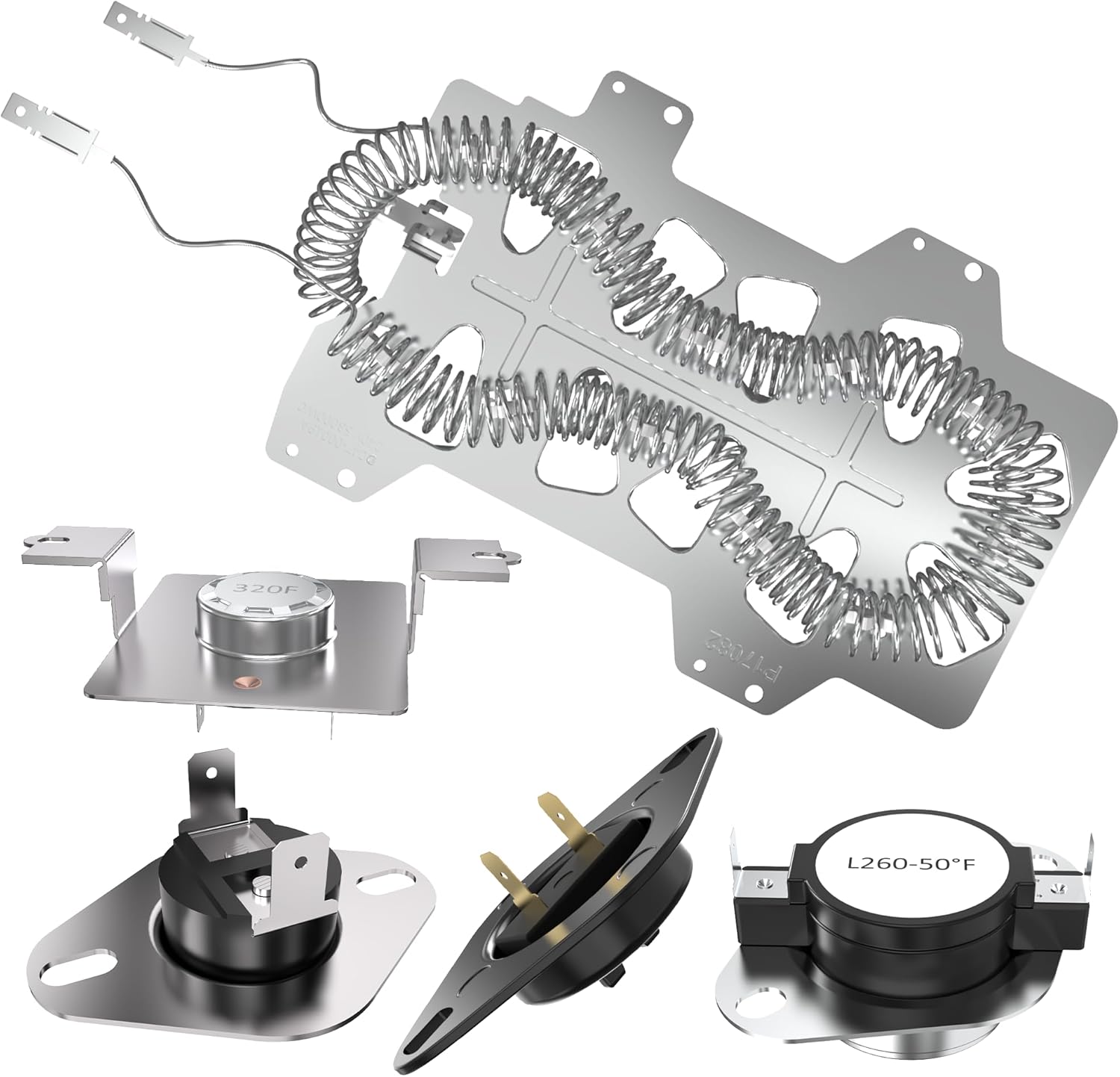 DC47-00019A For Samsung Dryer Heating Element dve45r6100w/a3 dve50r5200w/a 3 dv45h7000ew/a2 DV42H5200EP/A3 dv40J3000ew/a 2 dv42h5000ew/a3 dve50m7450w/a3 dv42h5200ew/a3 dvg50r5200w/a3 By Romalon