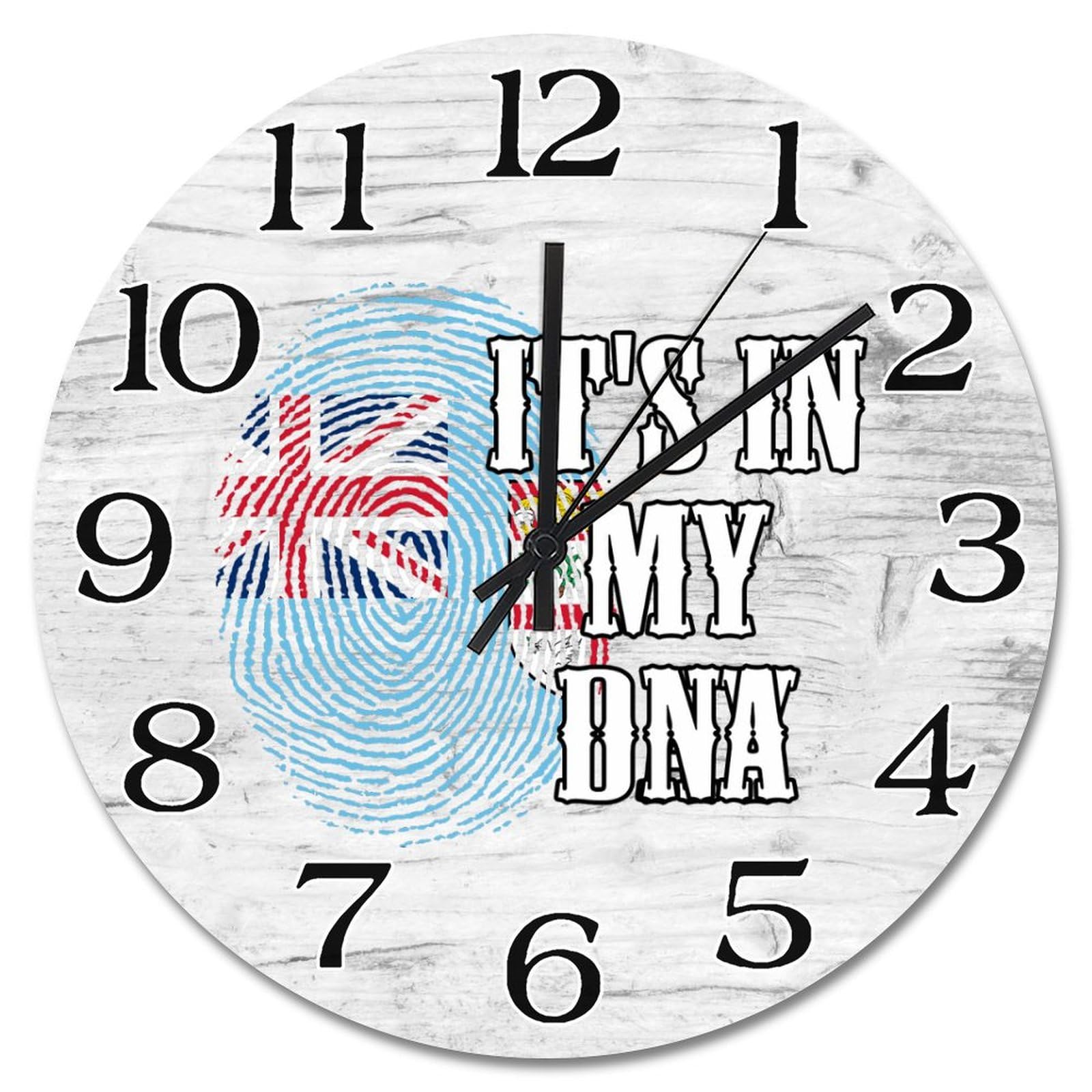 Horloge murale Fidji en bois pour personnaliser votre salon ou bureau rétro