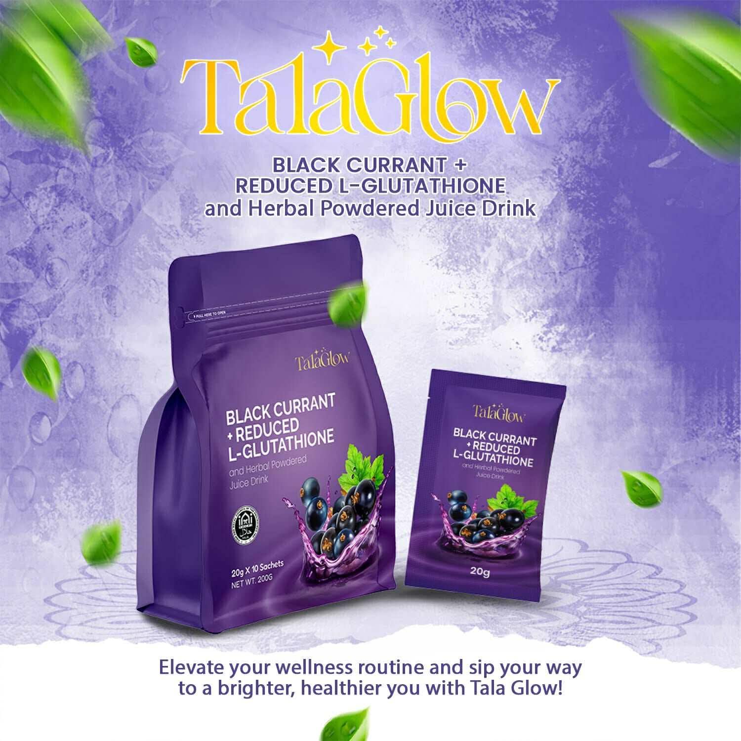glutathione juice Amazon.com : TalaGlow BLACK CURRANT + REDUCED L-GLUTATHIONE and Herbal Powdered Juice Drink 10 Sachets x 20g : Health & Household