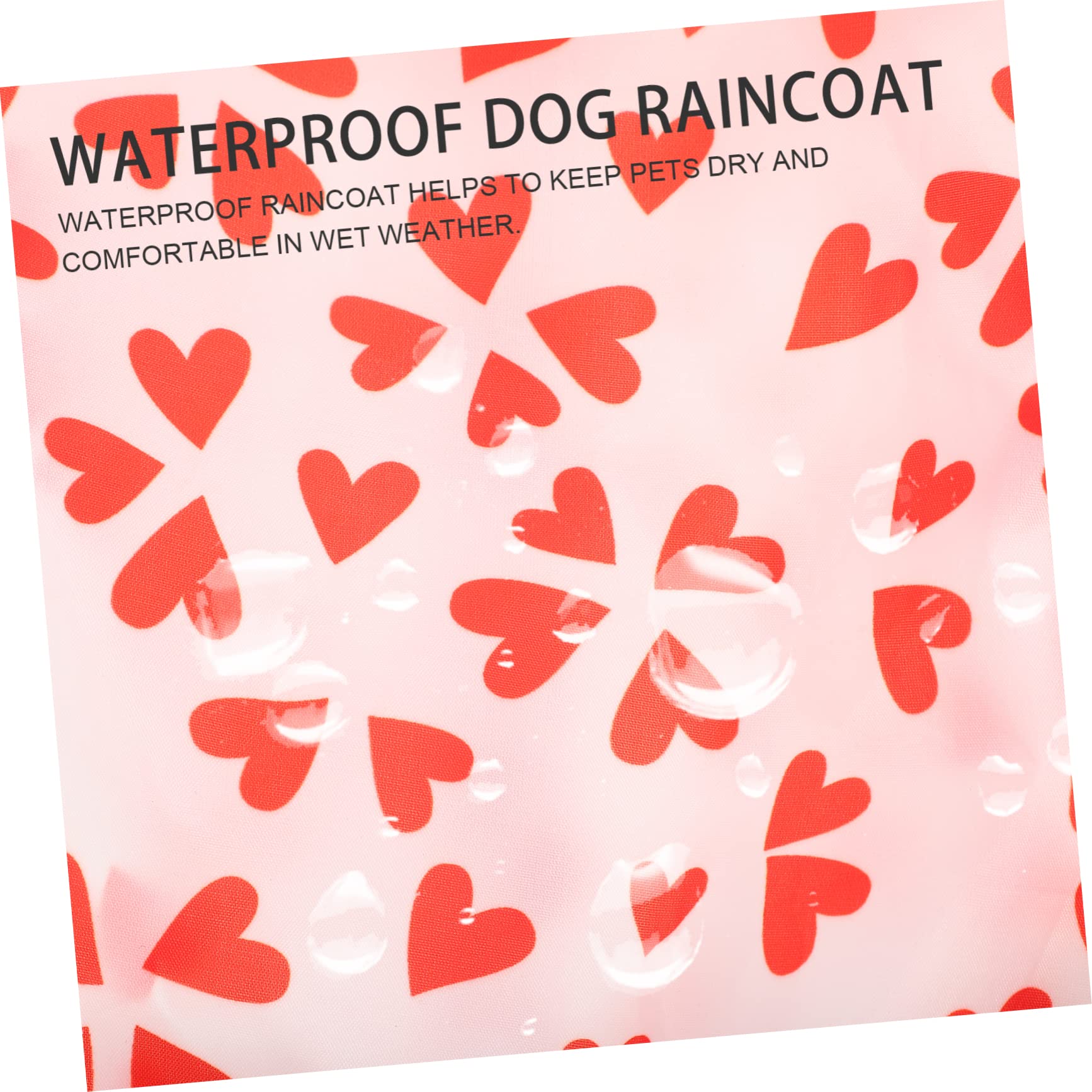 FRCOLOR 5pièces Manteau De Pluie Imperméable pour Chien Respirante Polyester Poncho pour Chiens De Moyenne Et Petite Accessoire Pratique pour Activités Extérieures
