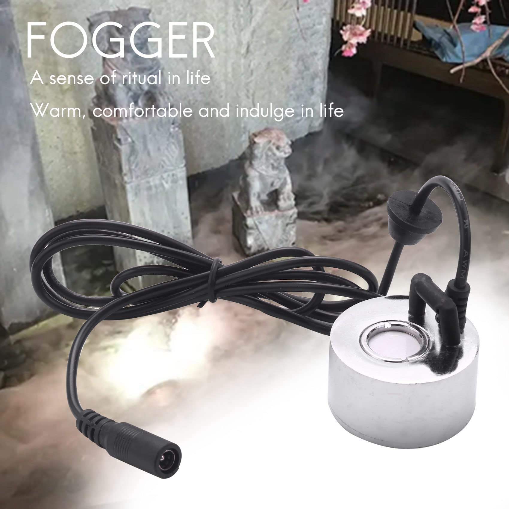 Jevina 2 StüCke mit Stecker 45 Mm Luft Befeuchter Ultraschall Nebel Hersteller Industrielle Inkubator 24 V Vernebler ZerstäUber Kopf Fogger Eu Stecker