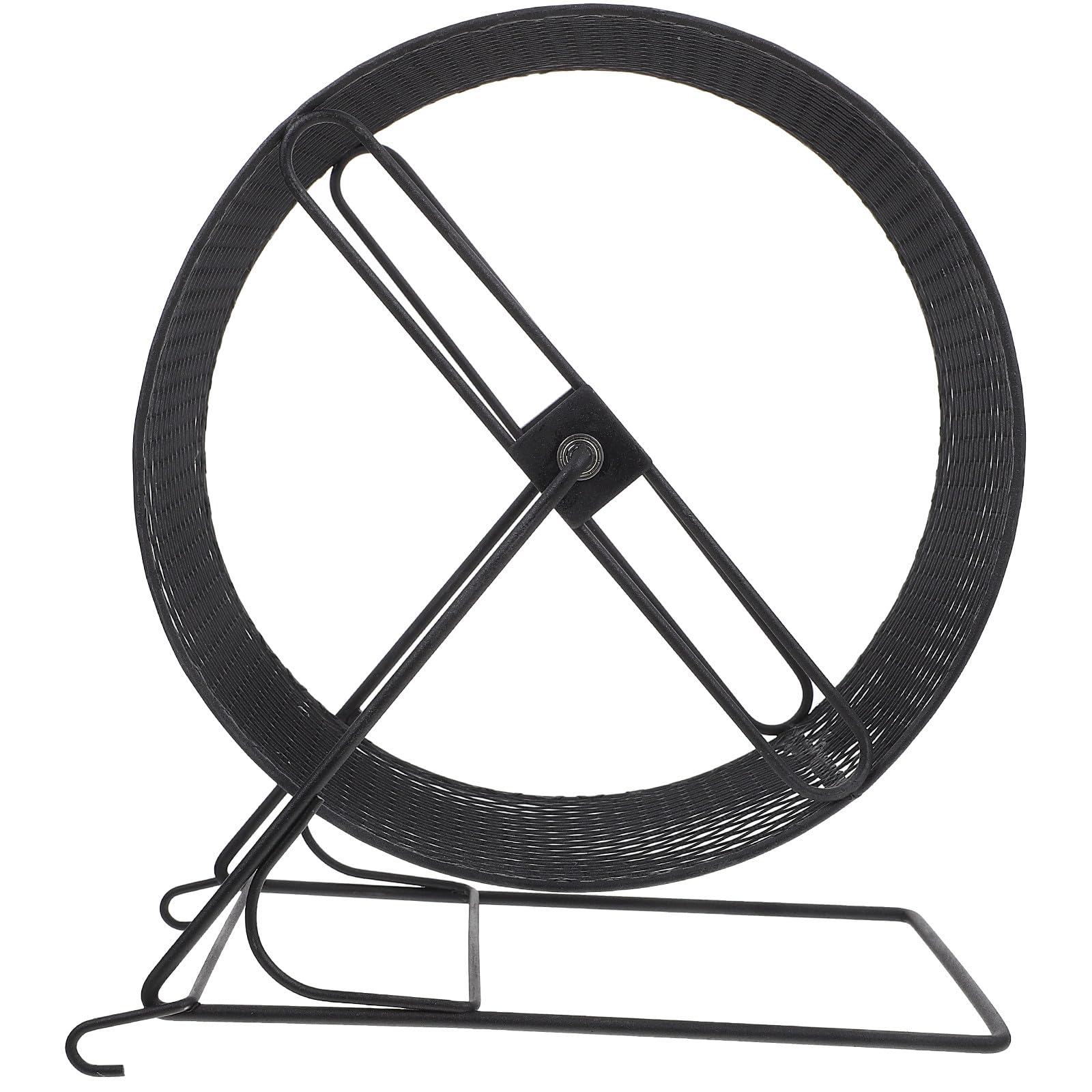 GANAZONO Roue d'exercice 28Cm en Métal pour Hamster et Écureuil, Solide et Résistant la Rouille, Accessoire pour Cage d'animaux Domestiques