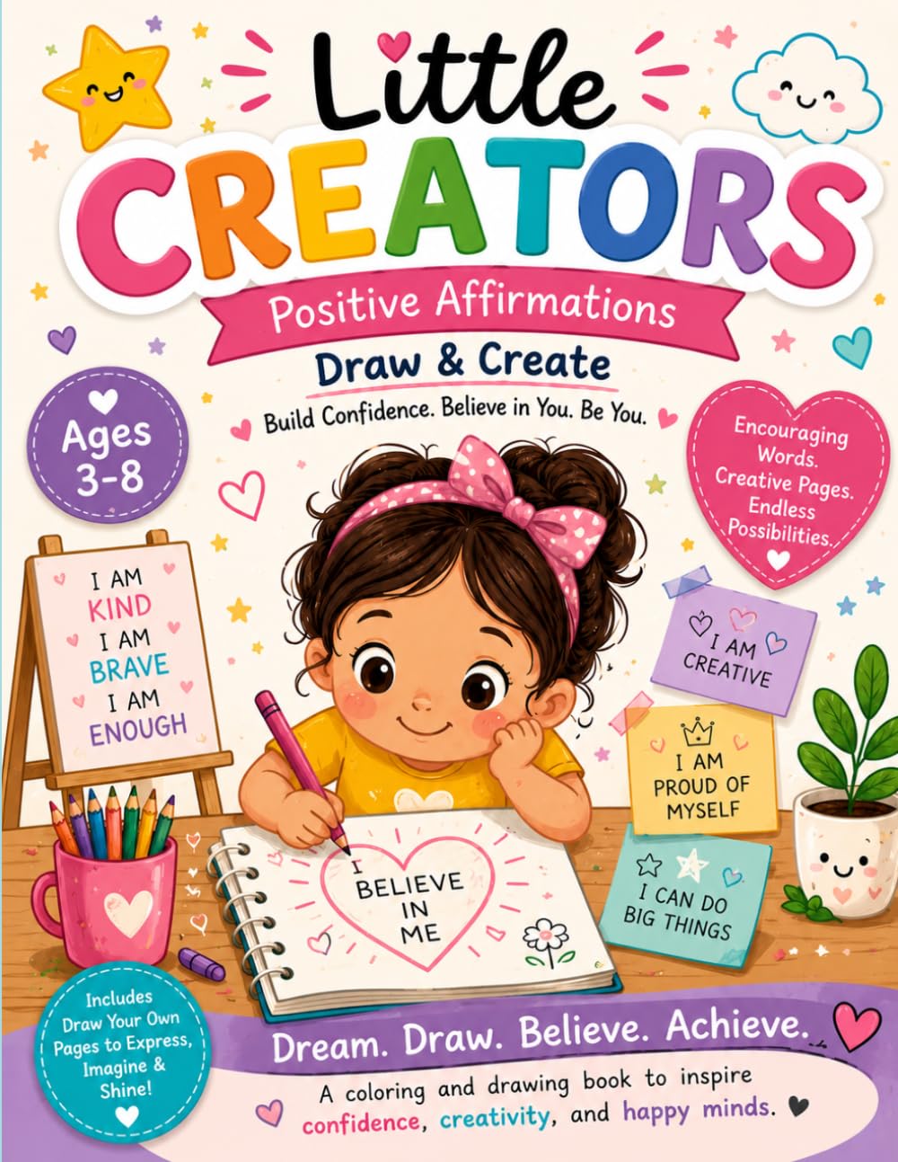 Little Creators Coloring Book: Fun, Simple Pages to Inspire Creativity, Confidence & Imagination