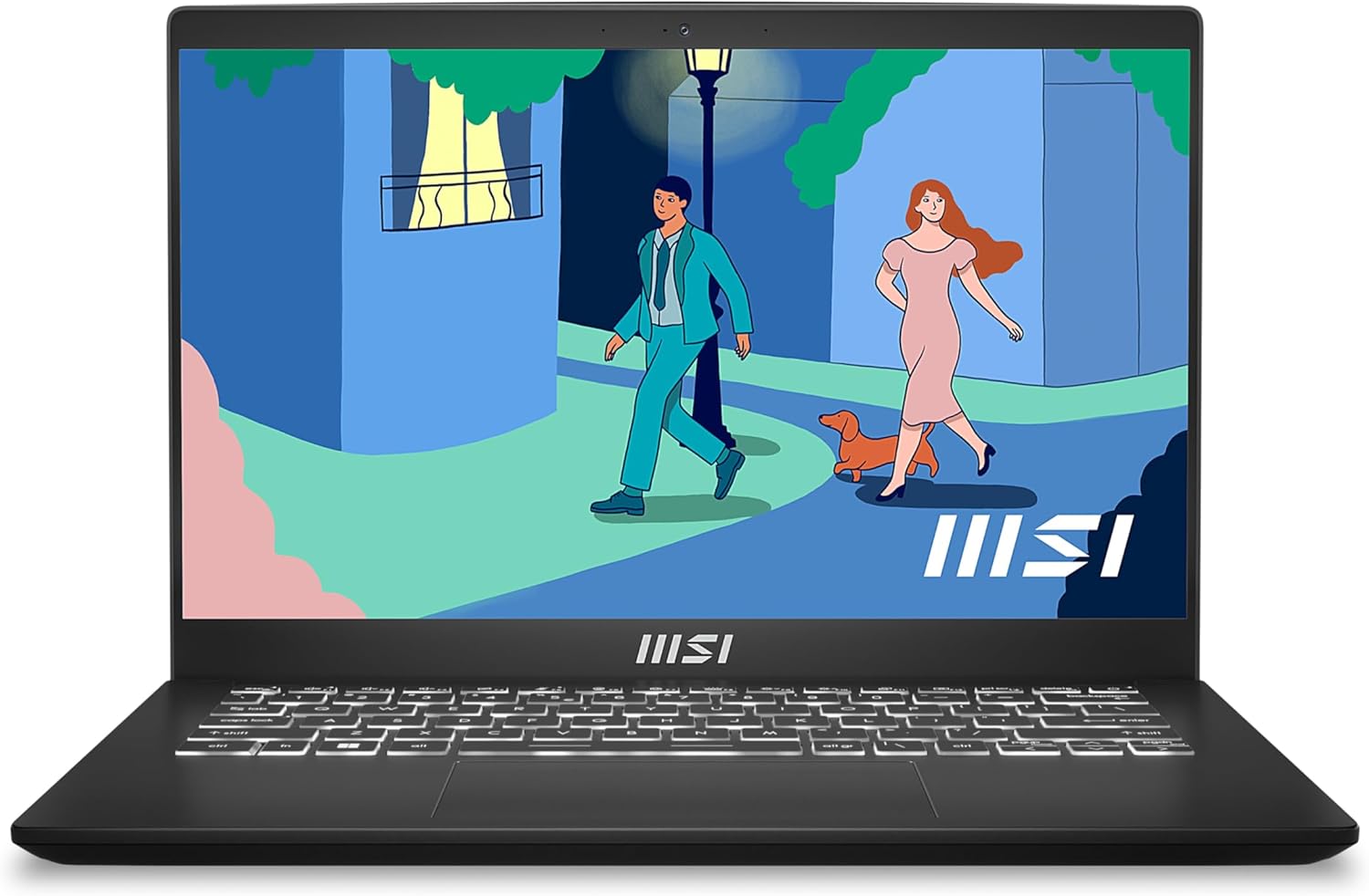MSI Modern 14 C12M-251IT, Notebook 14" FHD 60Hz, Intel i5-1235U, Intel Iris Xe, 8GB RAM DDR4 3200MHz Onboard, 512GB SSD PCIe 3, WiFi 6, Win 11 Home [Layout e Garanzia ITA] Nero - Immagine 1