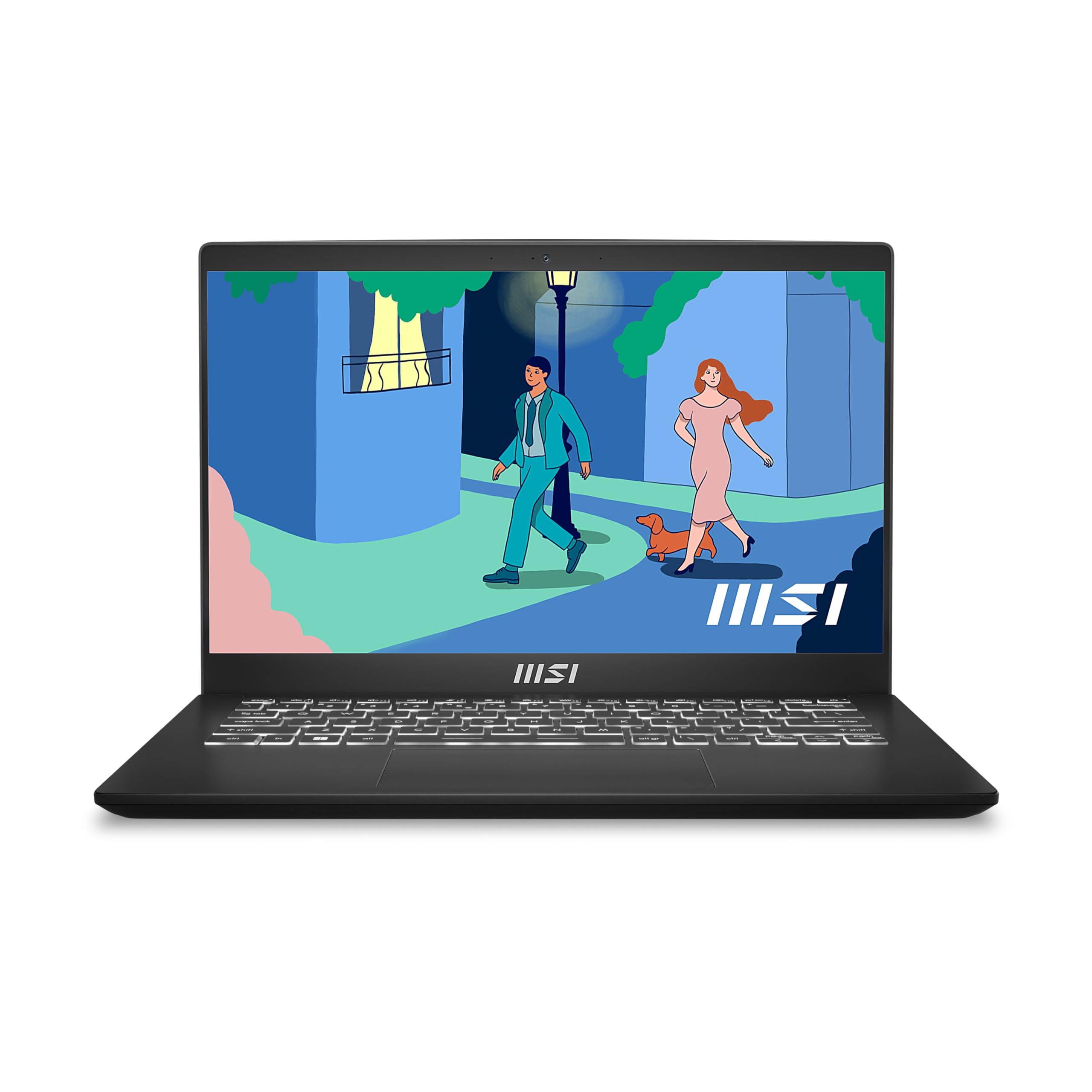 MSI Modern 14 C12M-251IT, Notebook 14" FHD 60Hz, Intel i5-1235U, Intel Iris Xe, 8GB RAM DDR4 3200MHz Onboard, 512GB SSD PCIe 3, WiFi 6, Win 11 Home [Layout e Garanzia ITA] Nero