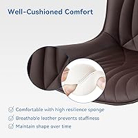 Vista 39 de YOUNIKE Silla de oficina, silla de escritorio sin brazos con ruedas, sillas giratorias ajustables para computadora de oficina en casa, silla