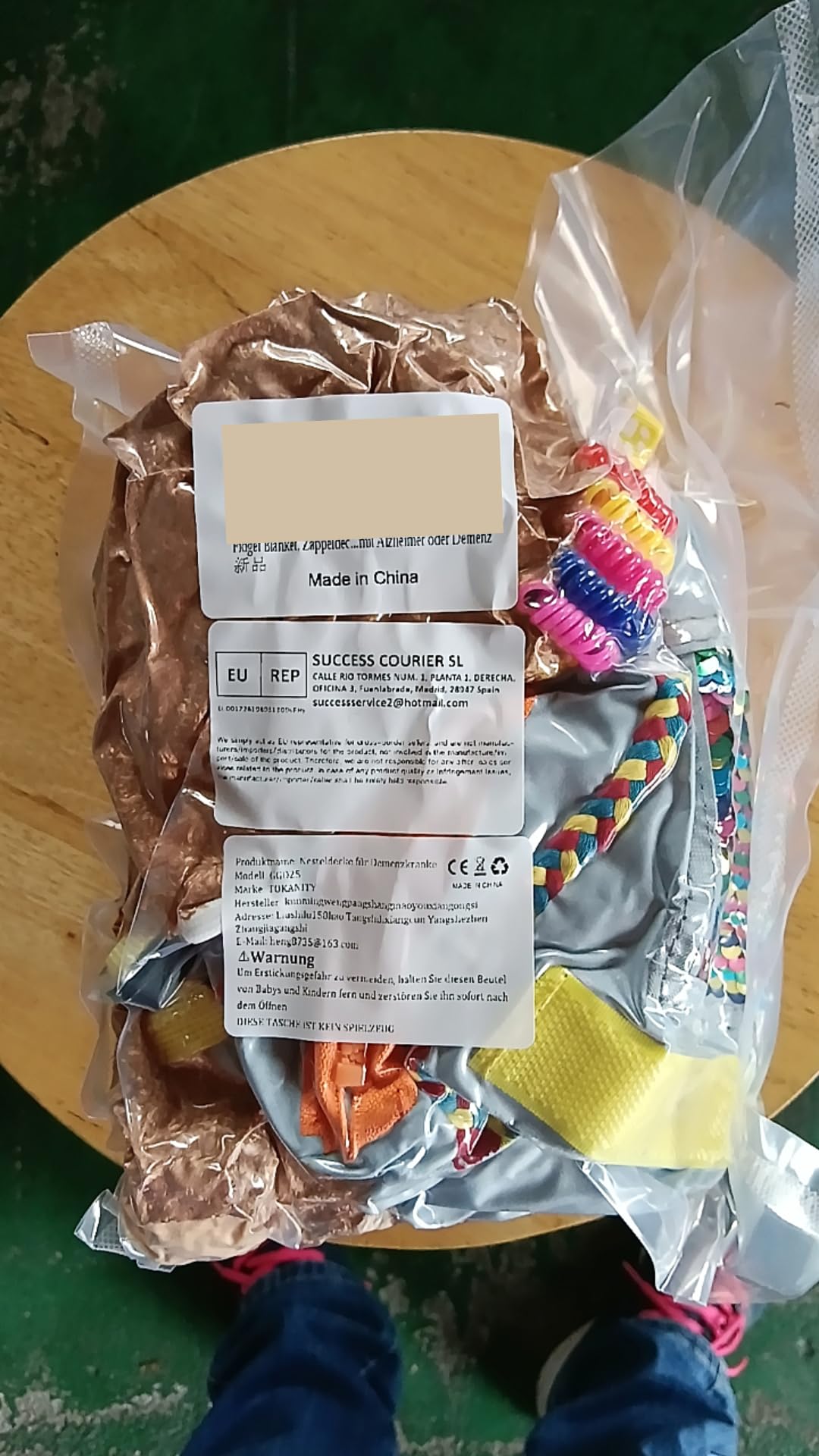 Fidget Blanket, koc dla osób starszych, koc z czujnikiem ruchu na demencję, prezent i do aktywności dla seniorów z chorobą Alzheimera lub demencją