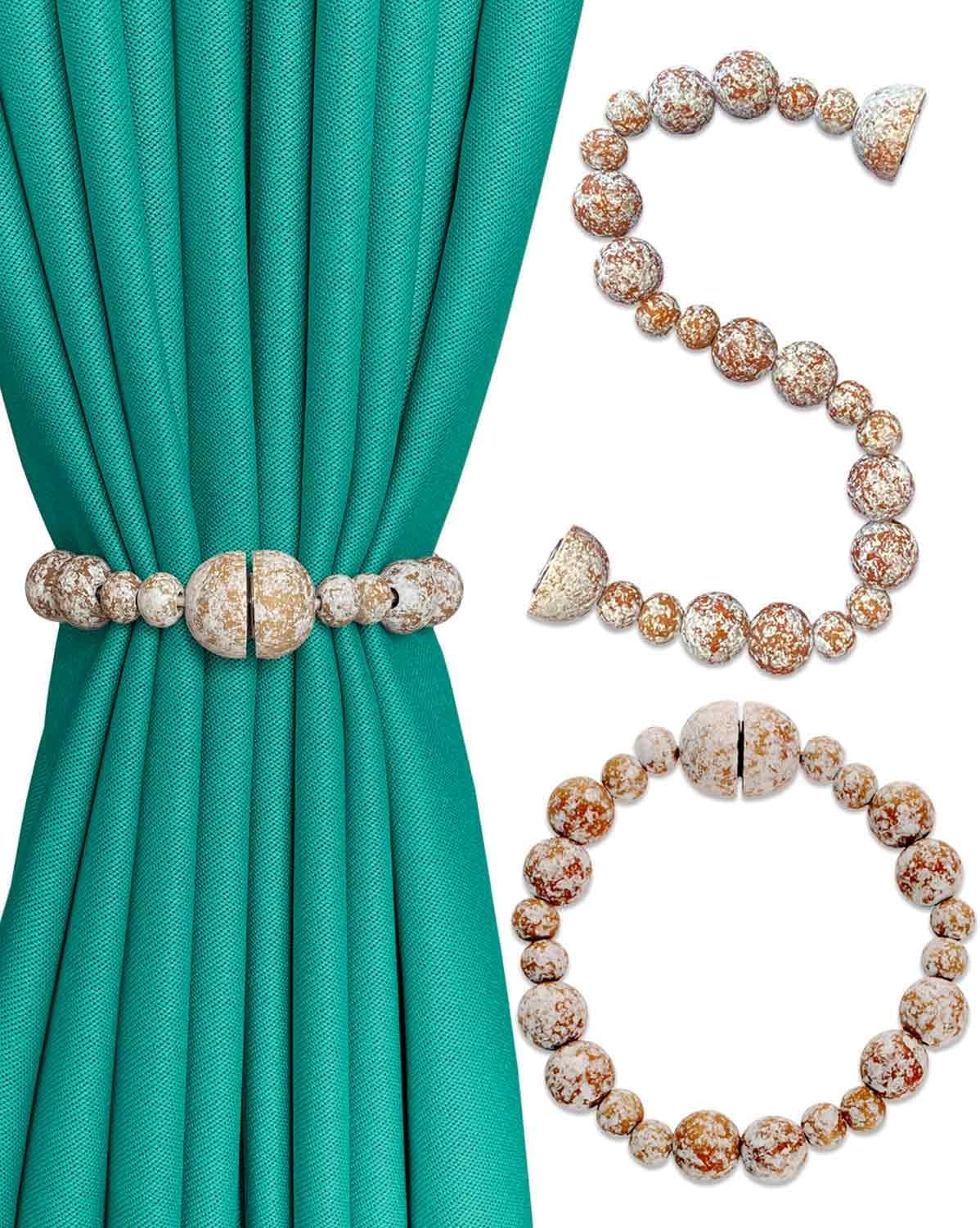 Curtain Tiebacks White 4 Pack Strong