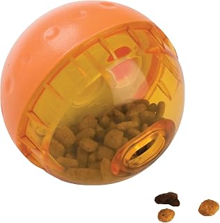 OurPets IQ Treat Ball Interactive Dog Toy - Food Dispensing Puzzle Ball for Mental Stimulation & Slower Eating, Adjustable, 3-4 Inch Sizes