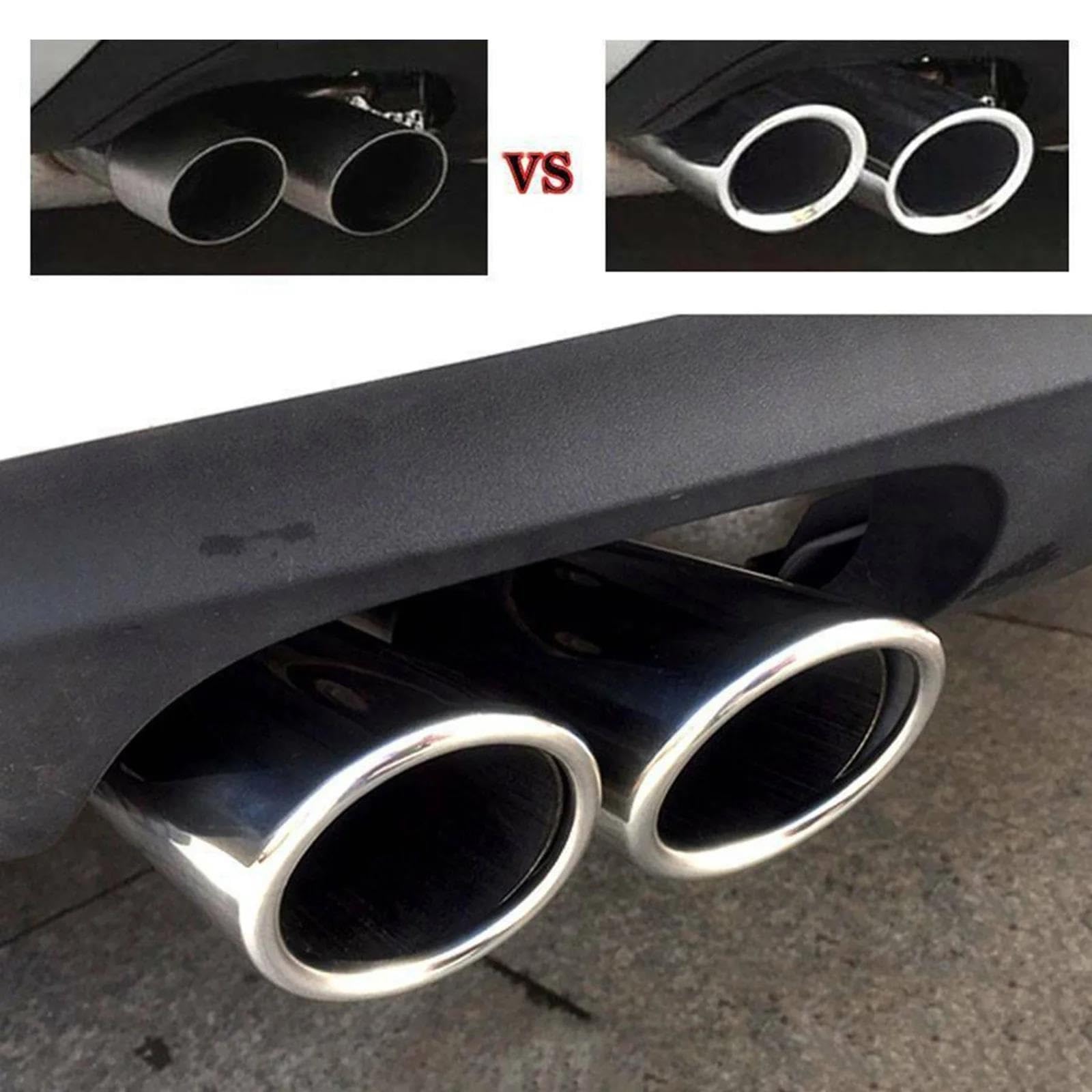 Auto Tubo Scarico Per VW Per EOS Solo Benzina 2006 2007 2008 2009 2010 2011 2012 SILENZIATORE TUBO CODA TUBO SCARICO FINE PUNTA SCARICO
