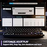 ATTACK SHARK X68 HE Rapid Trigger Mechanical Gaming Keyboard 60% Wired TKL with Adjustable Actuation,Hall Effect Magnetic Switch,8KHz Polling Rate,RGB Backlit,Top Mount for PC Mac Esport Gamer(Black)