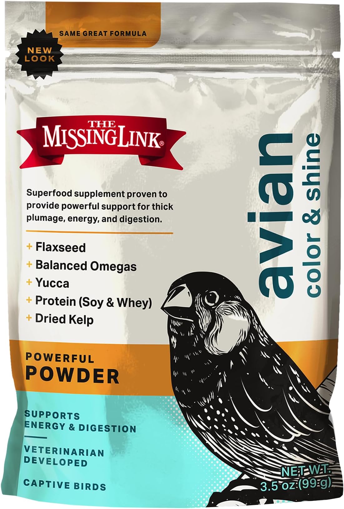Missing Link ULTIMATE AVIAN Nutritional Supplement Formula for All Birds 3.5 oz