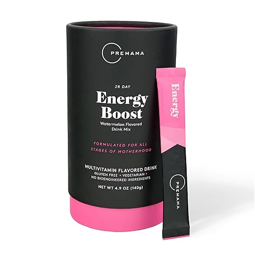 Premama Energy Boost For All Pregnancy Stages, Caffeine-Free, Stimulant-Free Energy,