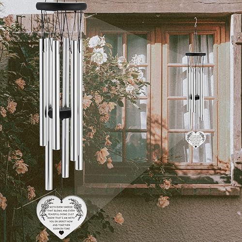 Miniatura 2 de Campanillas de viento conmemorativas para la pérdida de un ser querido, regalos de condolencias por pérdida de madre, padre, hijo, duelo para