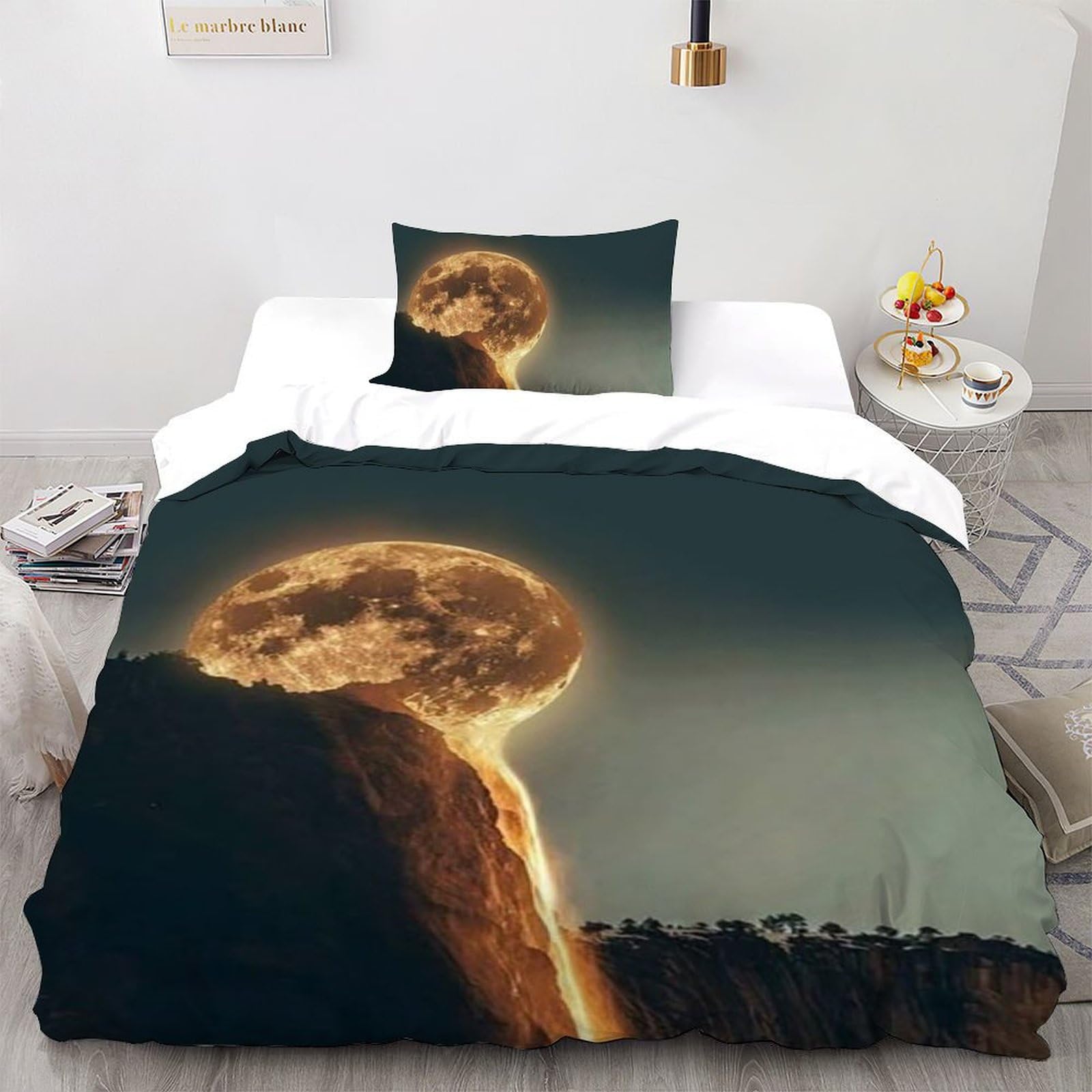 Housse de couette science-fiction 135x200cm en microfibre avec fermeture éclair