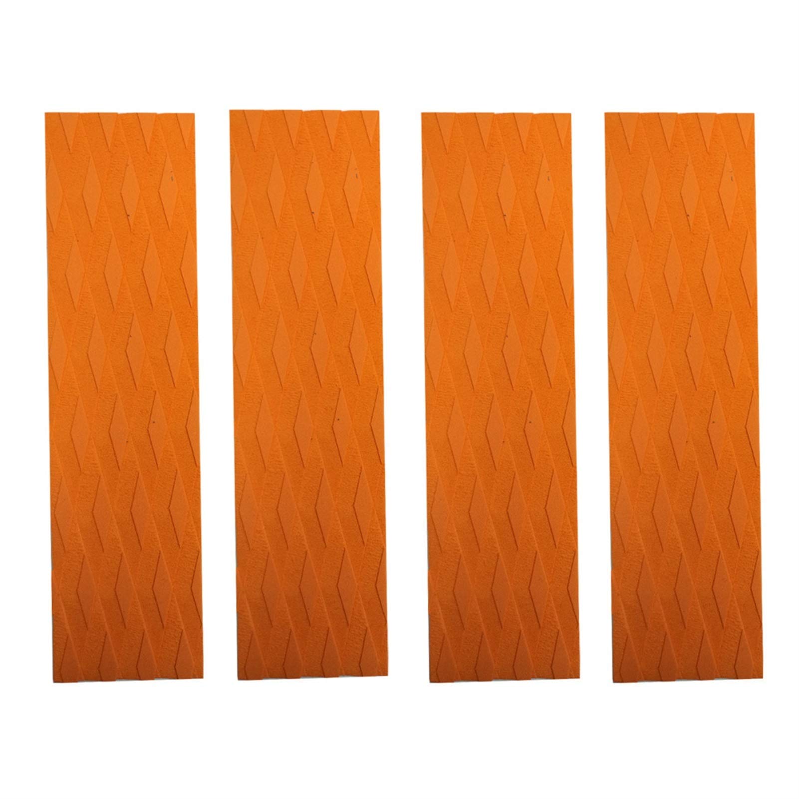 Bevve Surfing Equipment 2Pcs 4Pcs Surfboard Tail Pad Skimboard Traction Pad Tail Pad SUP Surf Paddle Shortboard Grip Pads for Surfboard (Color : Orange 4PC)
