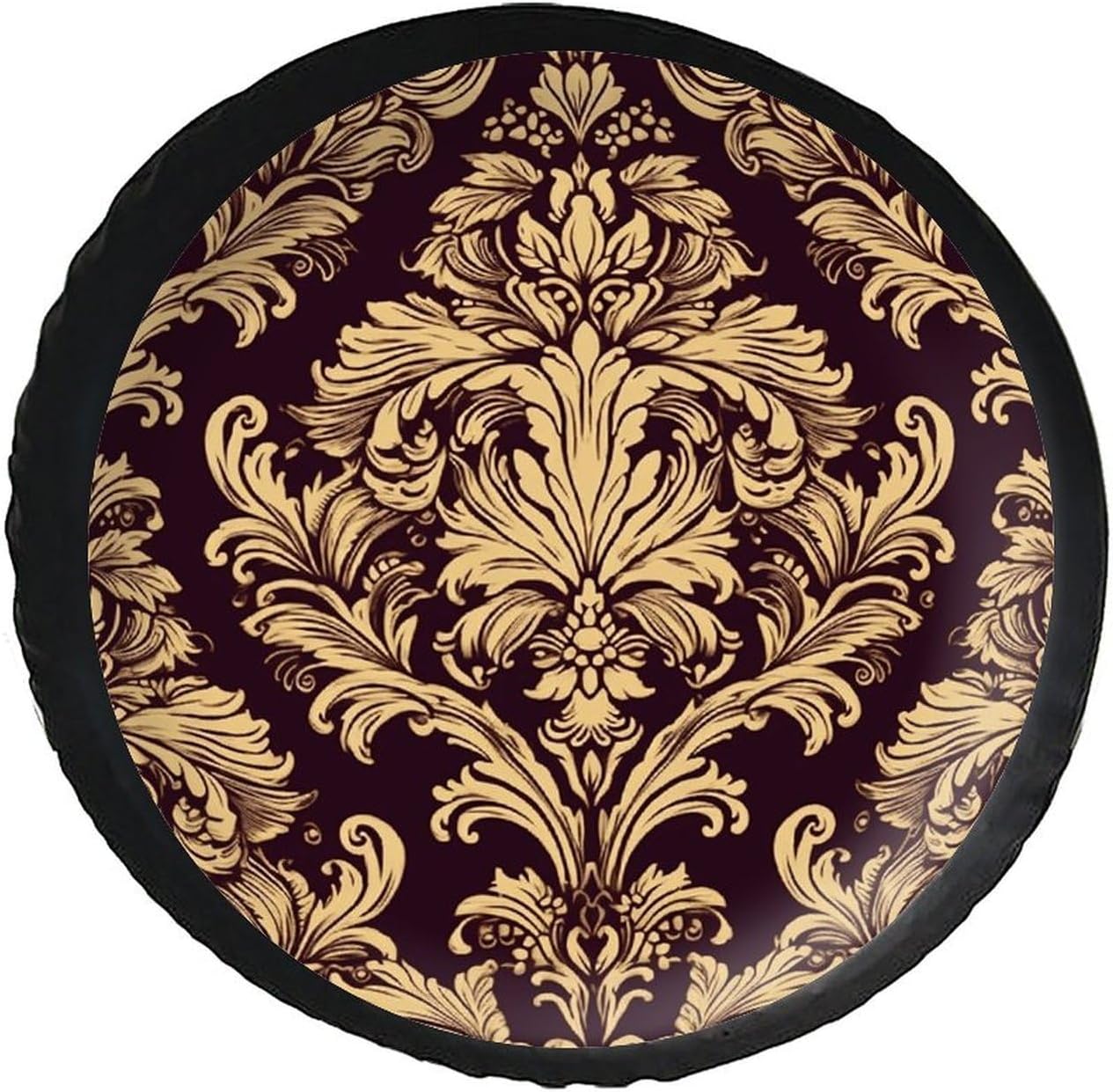 28"-34" Thickening Spare Tire Cover Desert Landscape Highway Waterproof Leather Tire Wheel Cover for Trailer Jeep RV SUV