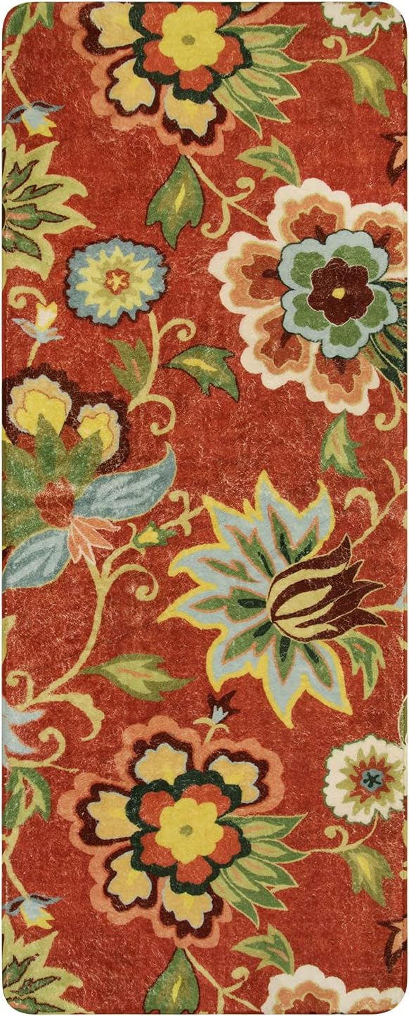Lahome Floral Runner RugWashable Kitchen Hallway Runner Rug - Image 7