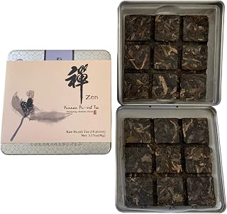 YN View Stone Yunnan Changning Pu-erh Tea/Compressed & Squared Raw Tea/ 2 layers, 18 pieces/Easy to carry and break