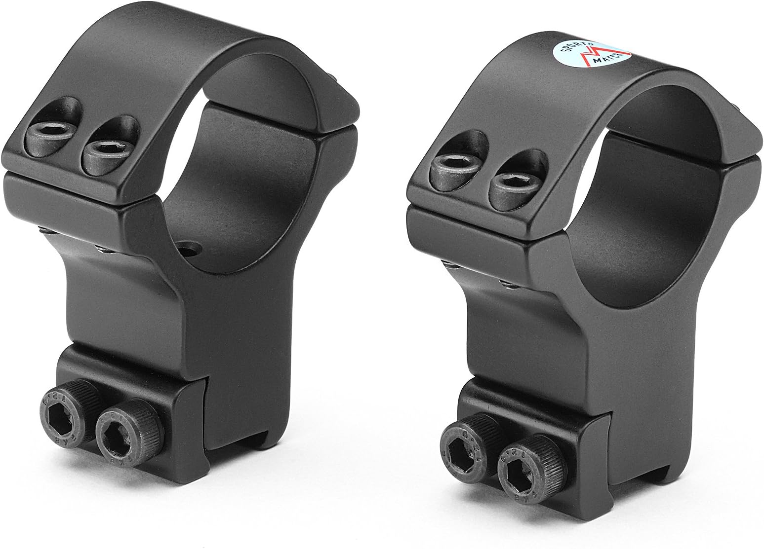HTO71C 30mm Tube 2 Piece Double Clamp Mounts Extra High