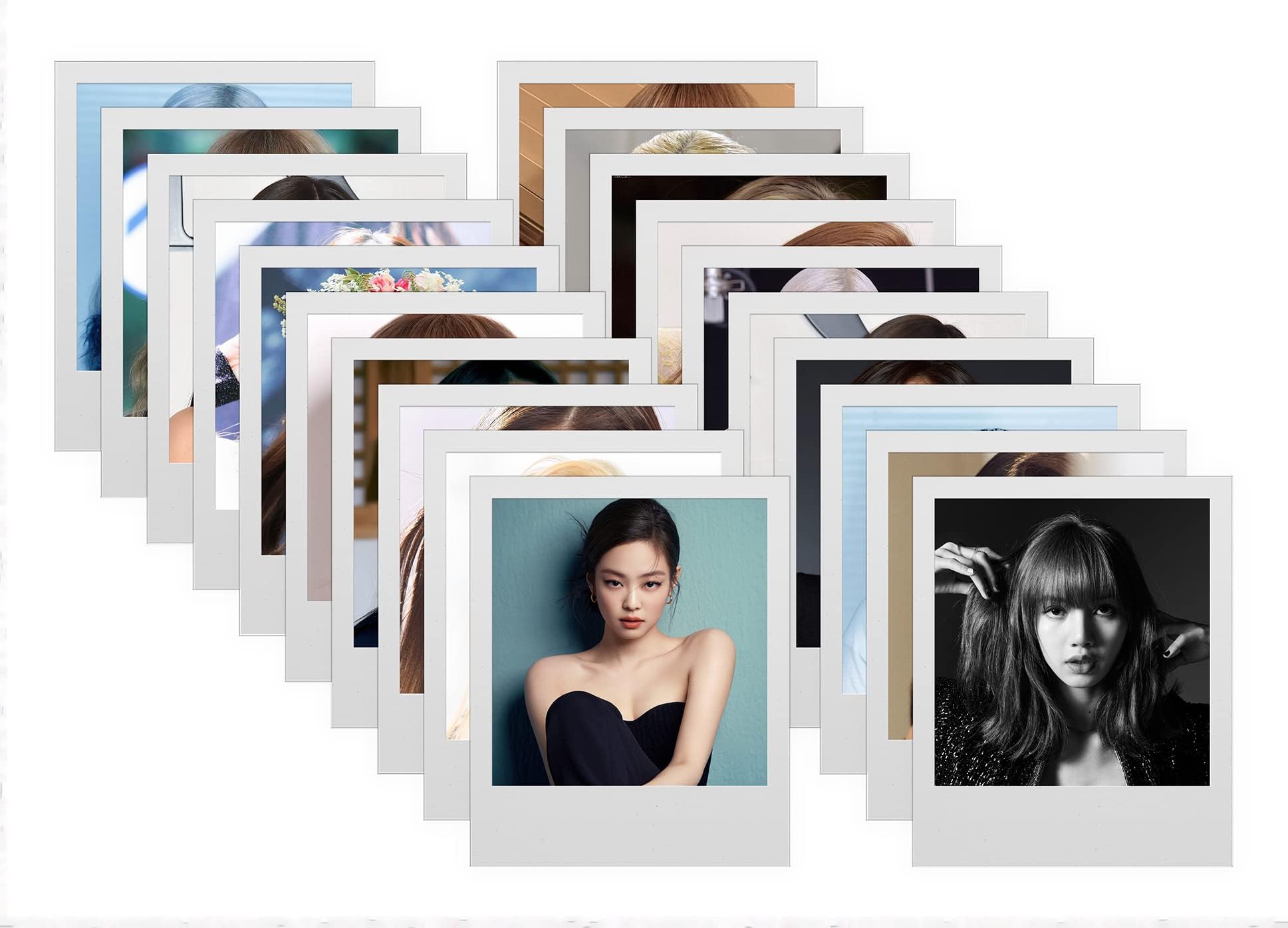 Pack of 20 Blackpink Polaroid photocards Collection for Blackpink Fans, Multicolour