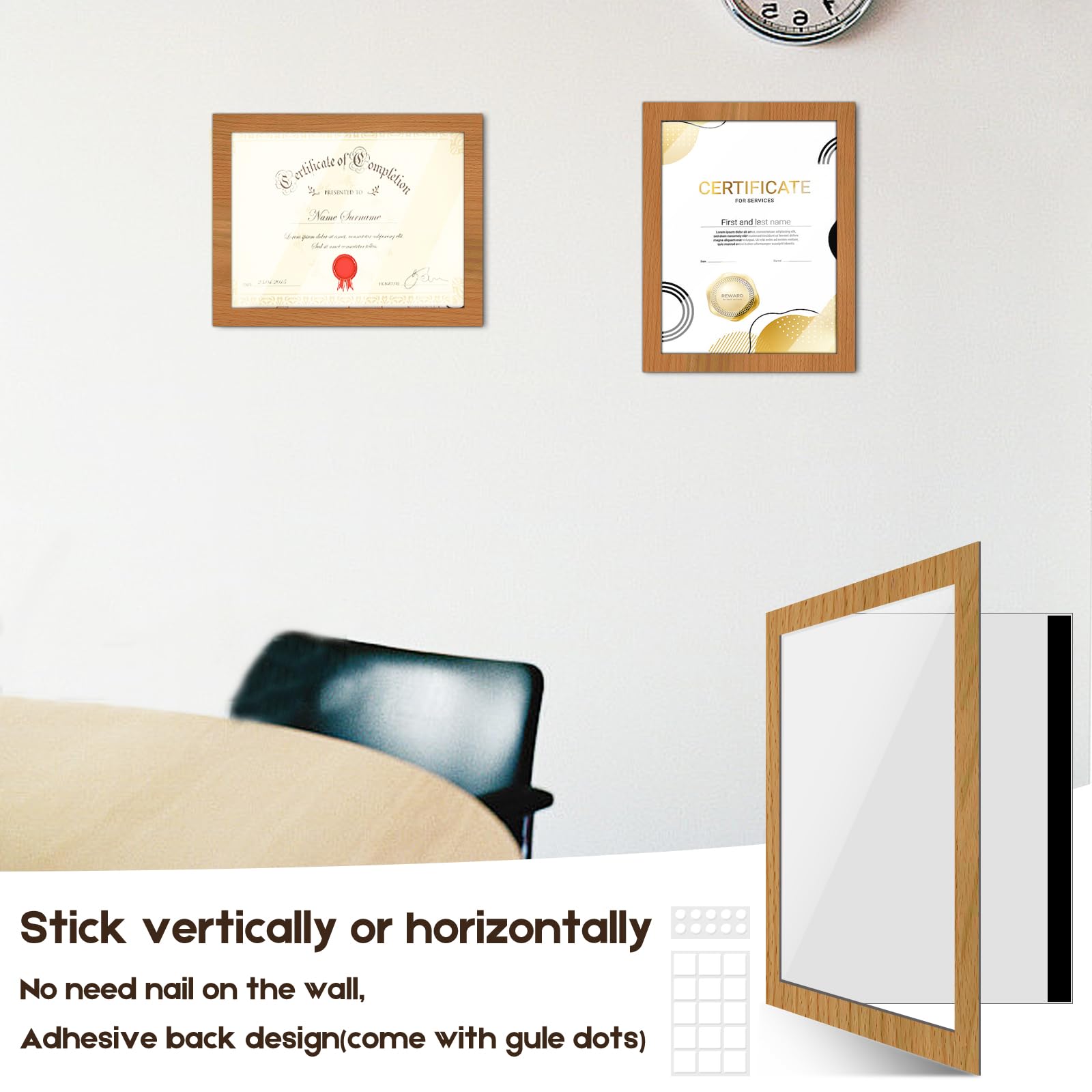 Snapklik.com : 2 Pack 8.5x11 Kids Art Frames Changeable, Front Opening ...