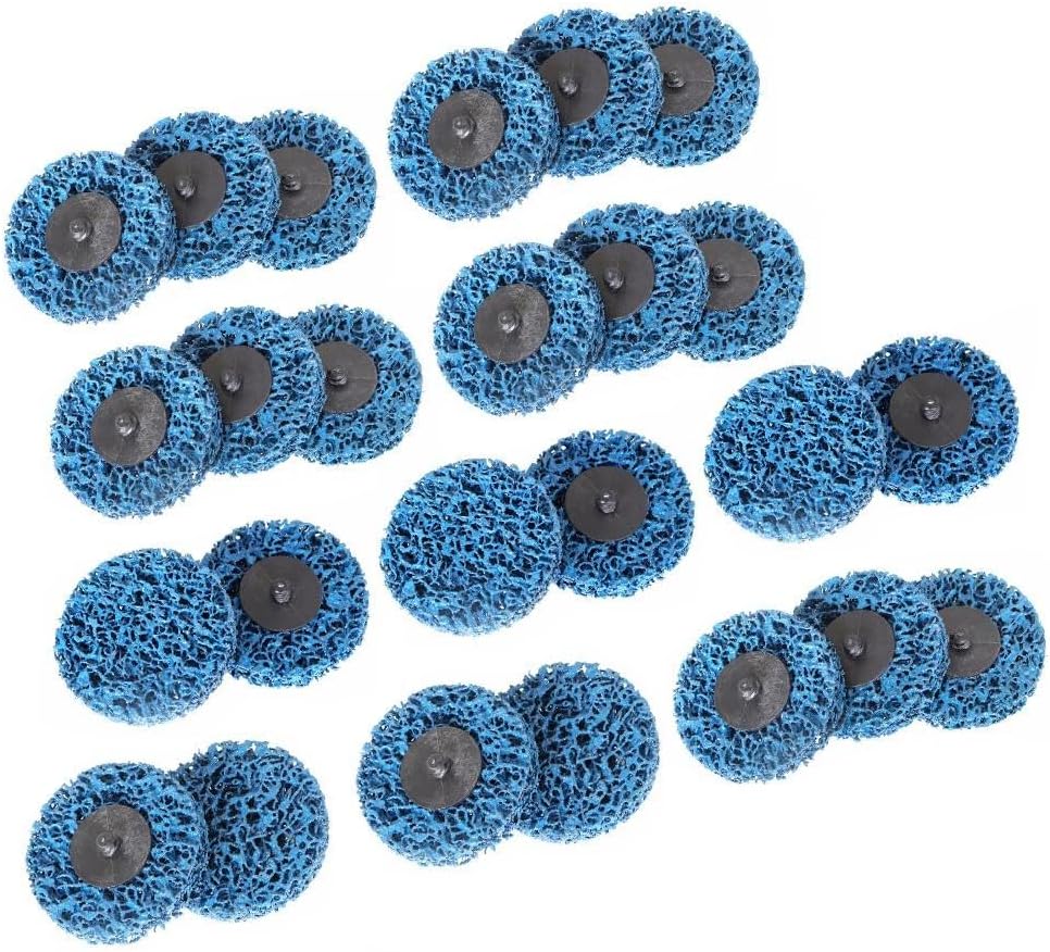 for 25 Pack Blue 3 Inch Quick Change Easy Strip & Discs for Paint
