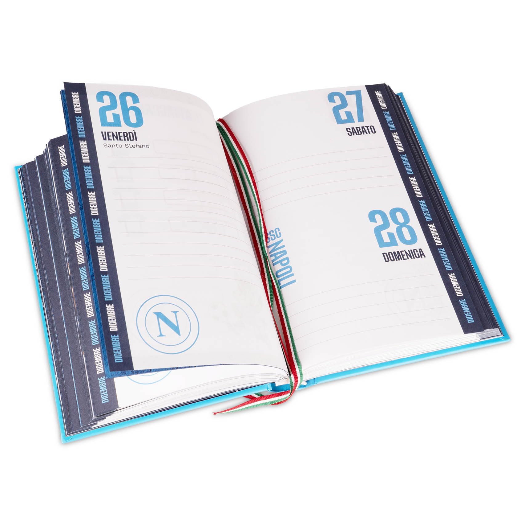 Colourbook - Diario Scuola Napoli, Diario 12 Mesi, Anno 2025 2026, Campioni D'Italia, Licenza Ufficiale (Again)