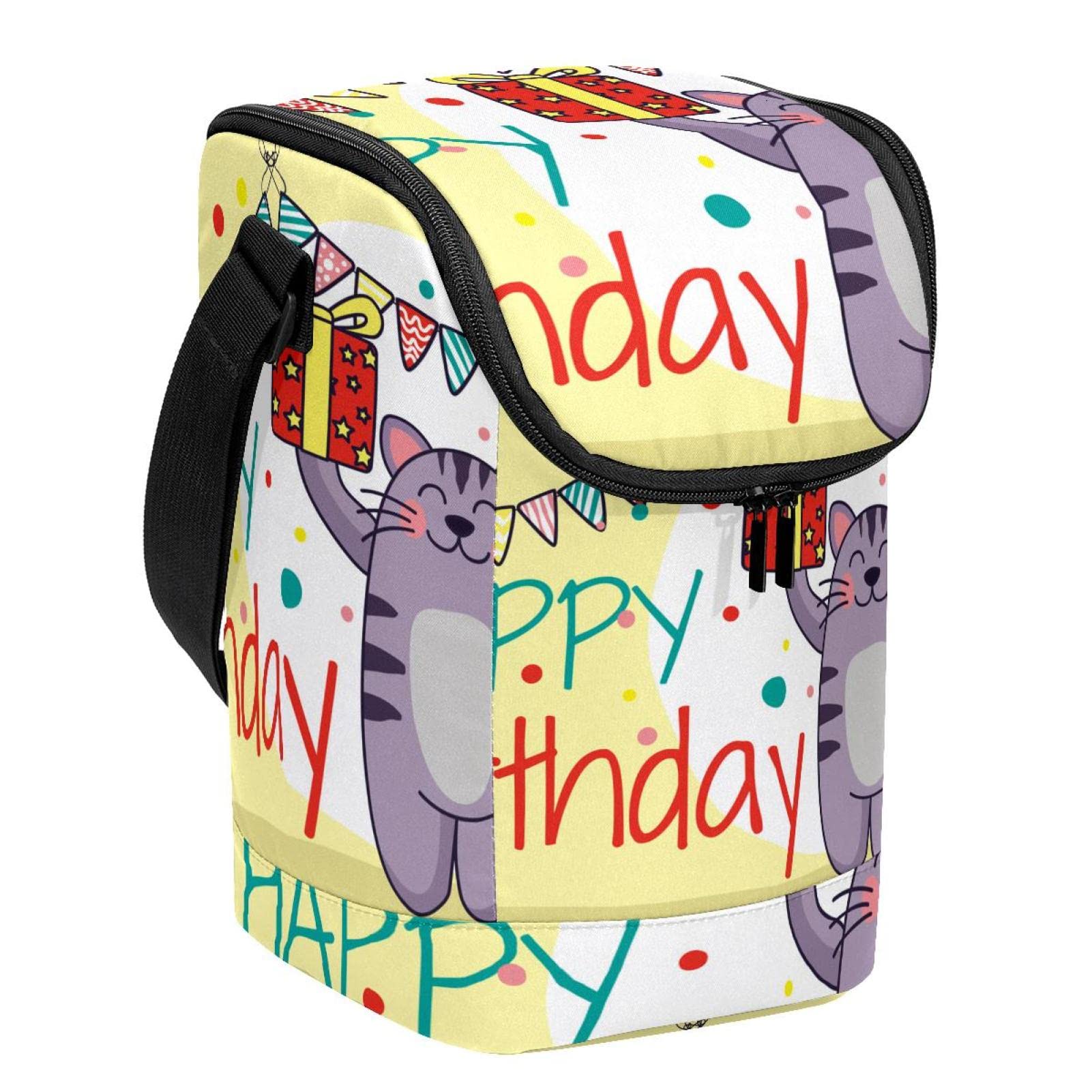 Bolsa de almuerzo gato kitty térmica lonchera porta alimentos oficina picnic escuela unisex