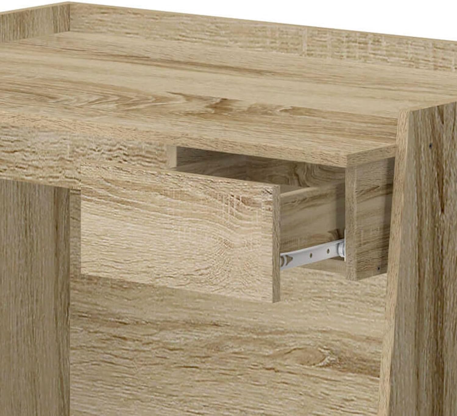 Avilia Scrivania con Cassetto in Legno Rovere - Scrivania Ufficio Multifunzione 90x60x80 cm, Salvaspazio e Facile da Montare, Ideale per Studio e Hobby