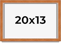 Vista 209 de Marco marrón de 18 x 24 pulgadas, marco de madera maciza de nuez de miel, ancho de moldeo de 0.875 pulgadas, profundidad de rabo de 0.875 pulgadas