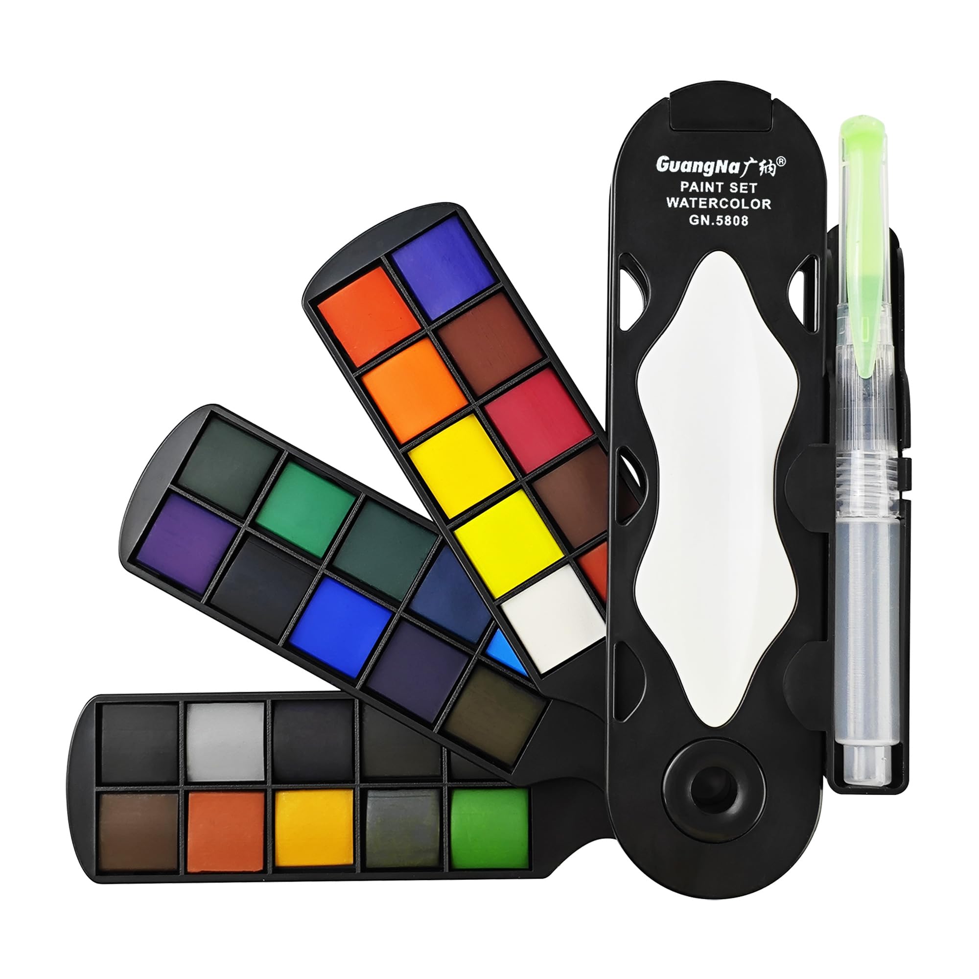30 Color Watercolor Paint Set with Detail Paint Brushes