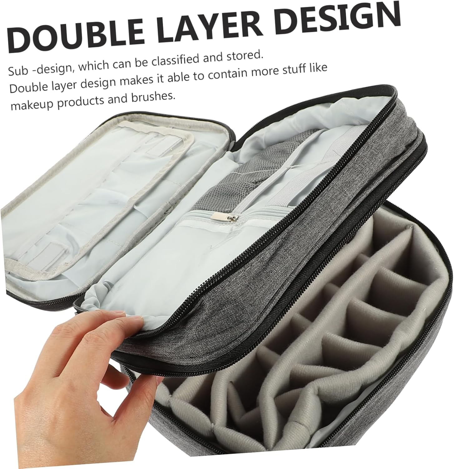 Essential Oil Organizer Case Double Layer Storage Bag for Nail Polish Portable Design Slots Sturdy Friends and Family