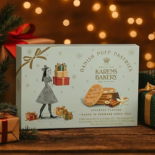 Miniatura 2 de Essential Products Karens Bakery - Galletas de hojaldre danés, capas de relleno de crema de vainilla de 16.9 onzas  96 capas de pastelería