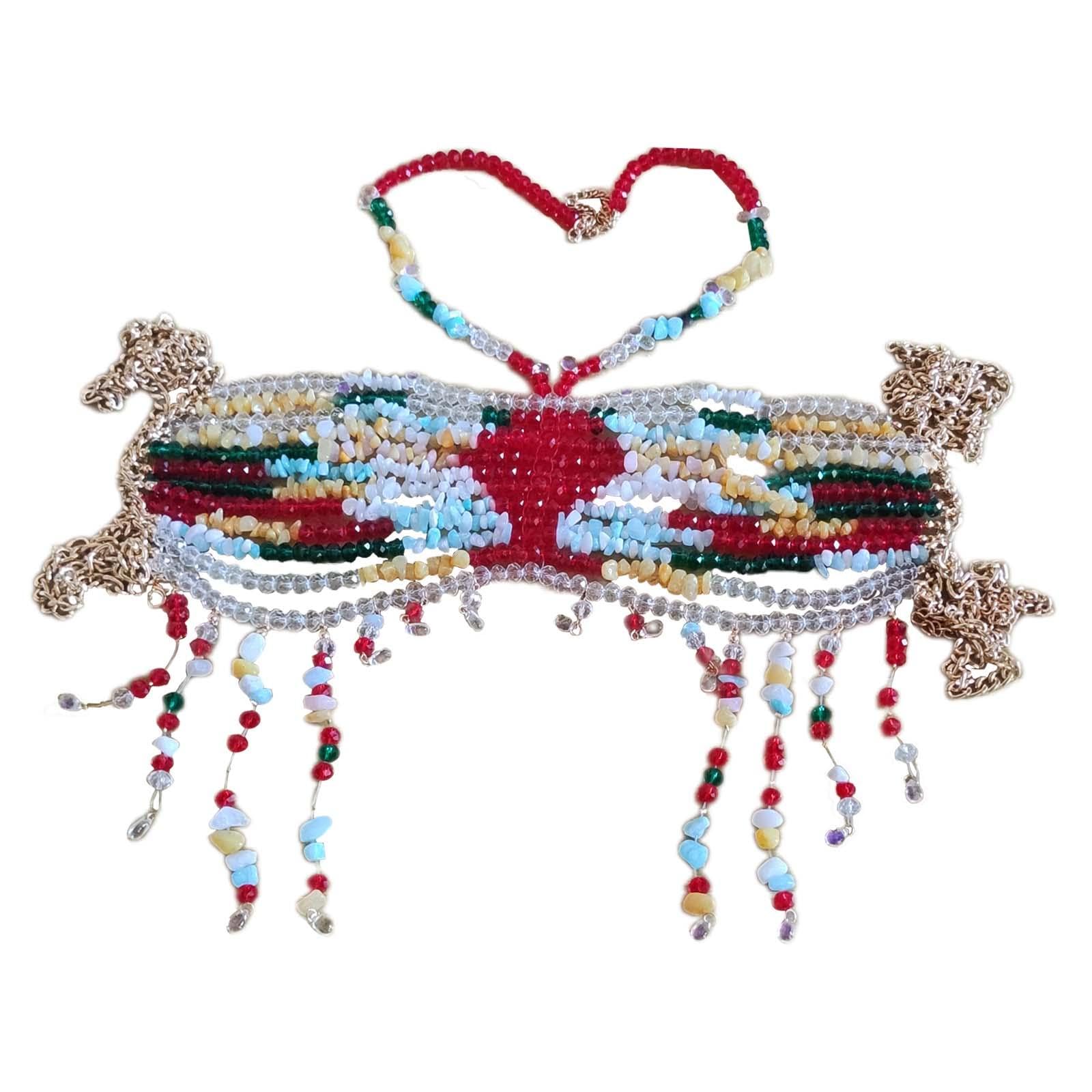 Qianly Chaîne de Corps pour Femme, Soutien-, Bijou de Corps pour Accessoires Photo, Carnavals