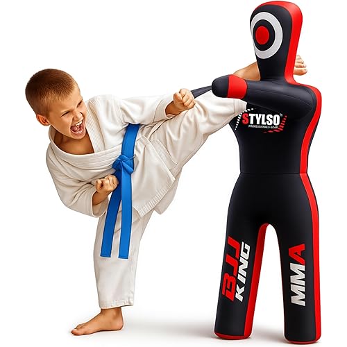 Un-Filled Wrestling Dummy for Kids - Ultimate Training Companion for Grappling Jiu Jitsu BJJ MMA Judo - Unleash Your Potential with Our Youth Punching Buddy Un-Filled