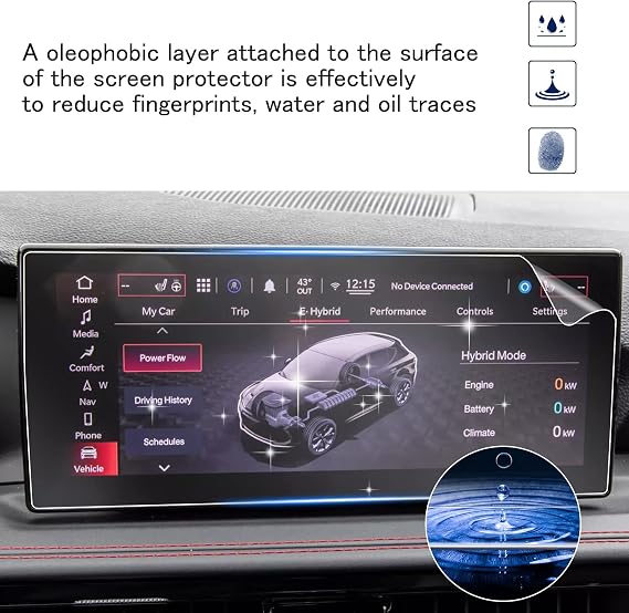 SHAOHAO 2 Pcs for 2026 Dodge Hornet Screen Protector for 2023 2024 2025 2026 Dodge Hornet Accessories (GT, GT Plus, R/T, R/T Plus) 10.25 Inch HD Clear Infotainment Display Anti-Fingerprint & Scratch