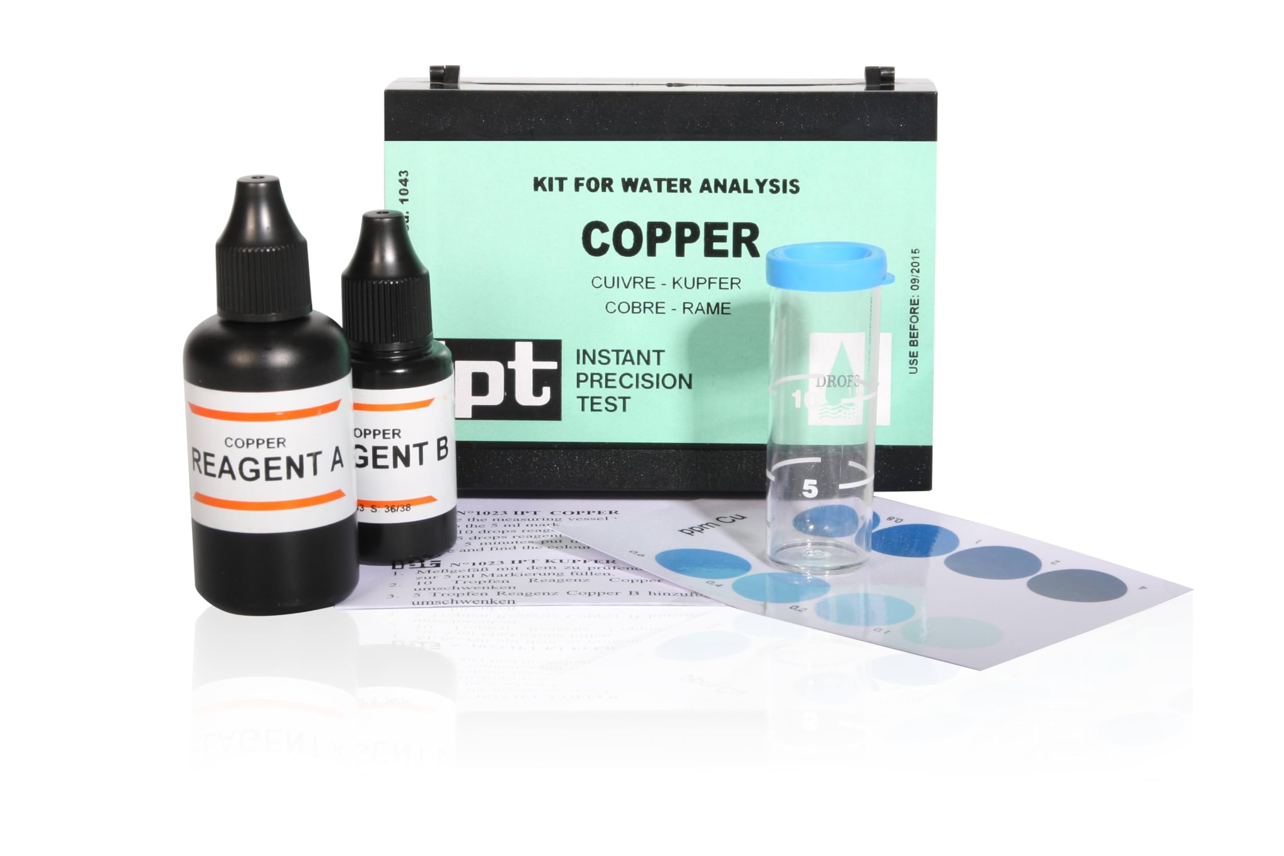 Kupfer Wassertest Kupfer CU Kupfertest Kupfer Wasser im Trinkwasser messen Test Kit von Aquintos