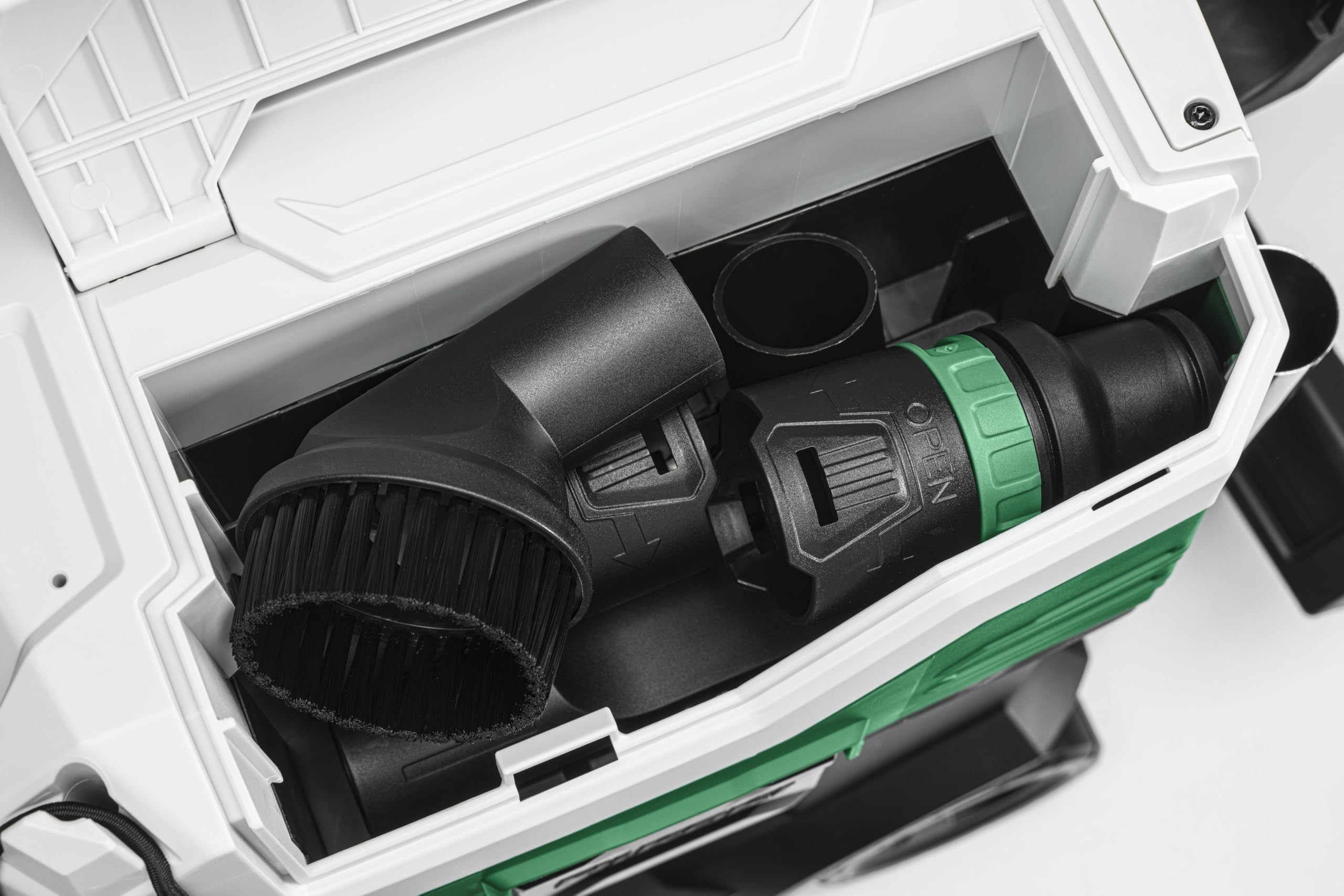 HIKOKI Aspirapolvere a umido e a secco - 1200 W, 30 L, classe M, compatto e leggero, pulizia manuale del filtro, presa per utensili elettrici, antistatico, ideale per cantieri e officine