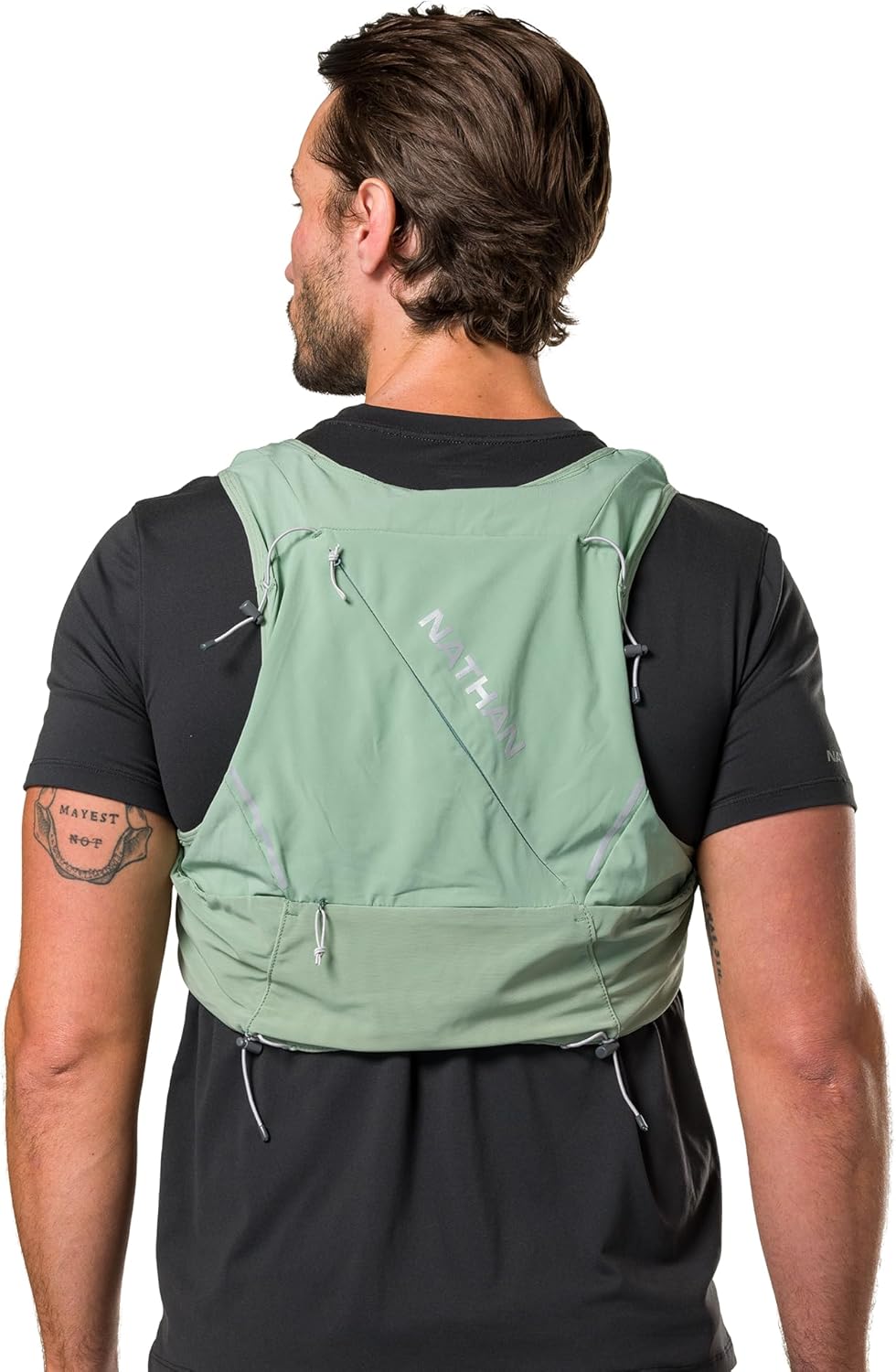Nathan Hydration Vest 12L for Running & Hiking - Quick-Fit Adjustments, Breathable Mesh, 1.6L Insulated Bladder, Lightweight 8.8 oz, 6 Power Mesh Pockets, Diagonal Zip - Pinnacle Pro